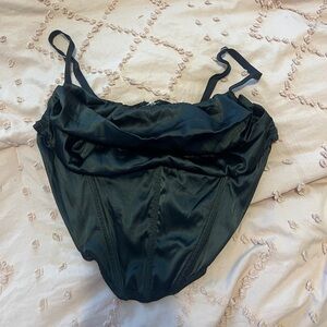 Black urban outfitters corset top